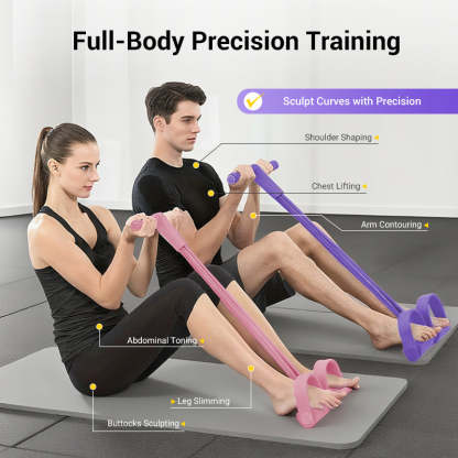 �?025 Hot Sale🔥32 Fitness Resistance Bands-4 Tube Pedal Ankle Puller