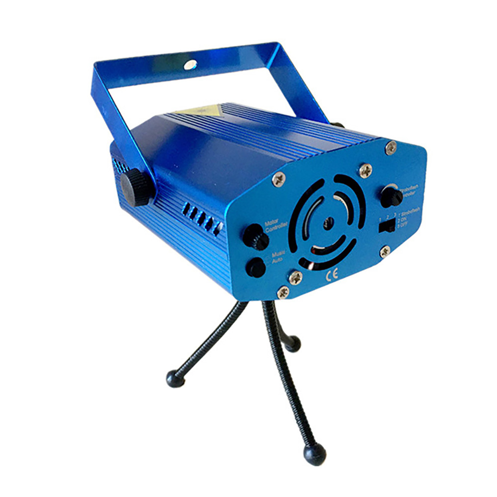 6 in 1 Full Star Laser Stage Lights Self Propelled Sound Control KTV Laser Remote Control Flash Lights