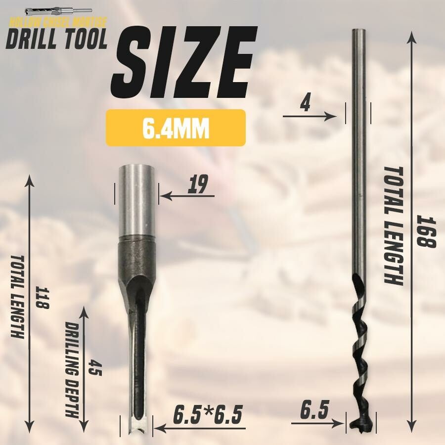 Hollow Chisel Mortise Drill Tool