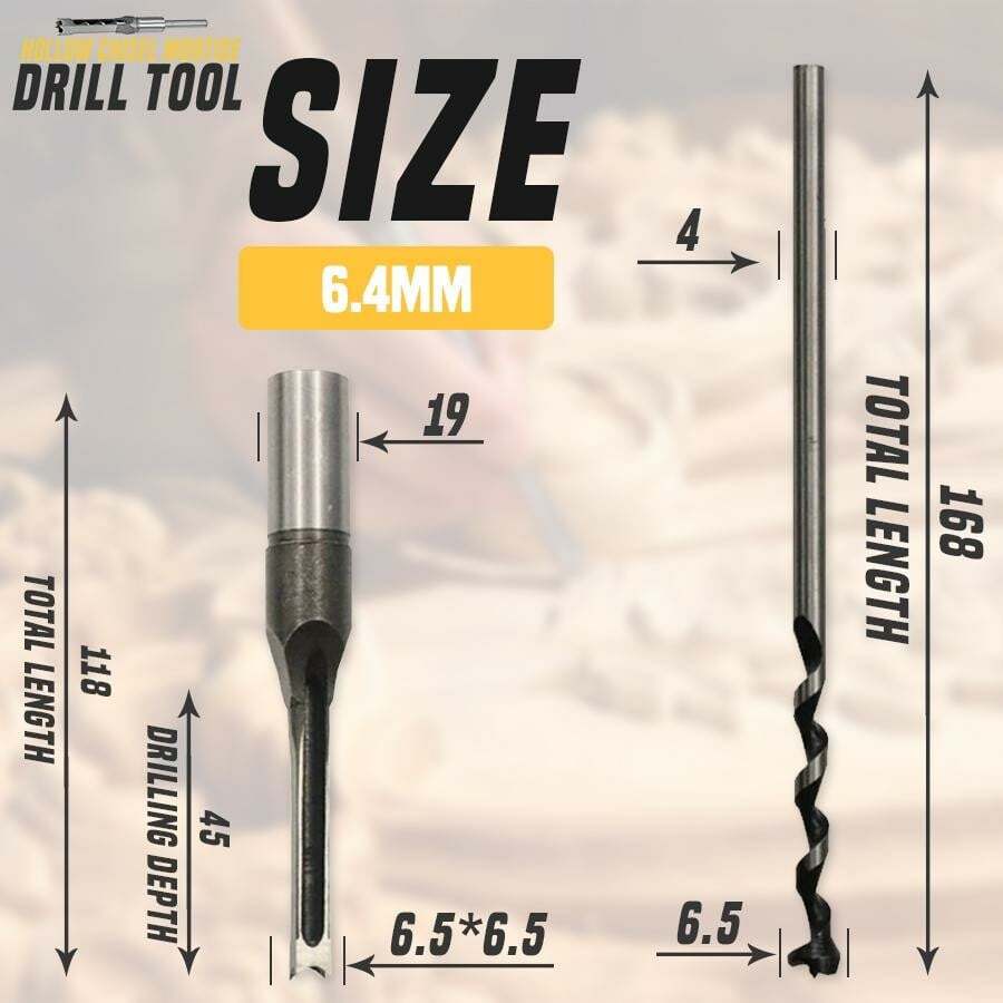 Hollow Chisel Mortise Drill Tool