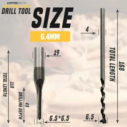 Hollow Chisel Mortise Drill Tool