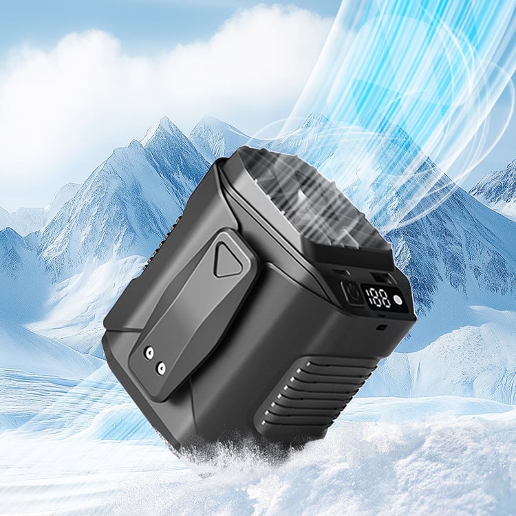 🔥Last Day 49% OFF🔥Portable Fan, USB Rechargeable Waist Fan with Clip & Power Bank, Personal Cooling Fan for Outdoor Travel Camping