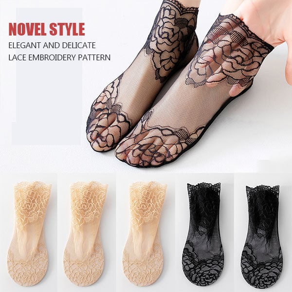 💋 Ladies Fashion Lace Socks