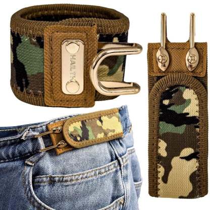 🔥Tactical Metal Hook Elastic Belt – Comfortable Unisex Design✨