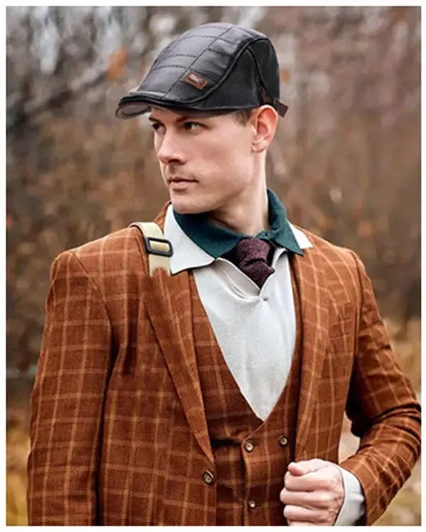 🎩✨ Trendy Leather Beret 🖤｜Classic Vintage Style, Fashion & Warm ❄️🔥