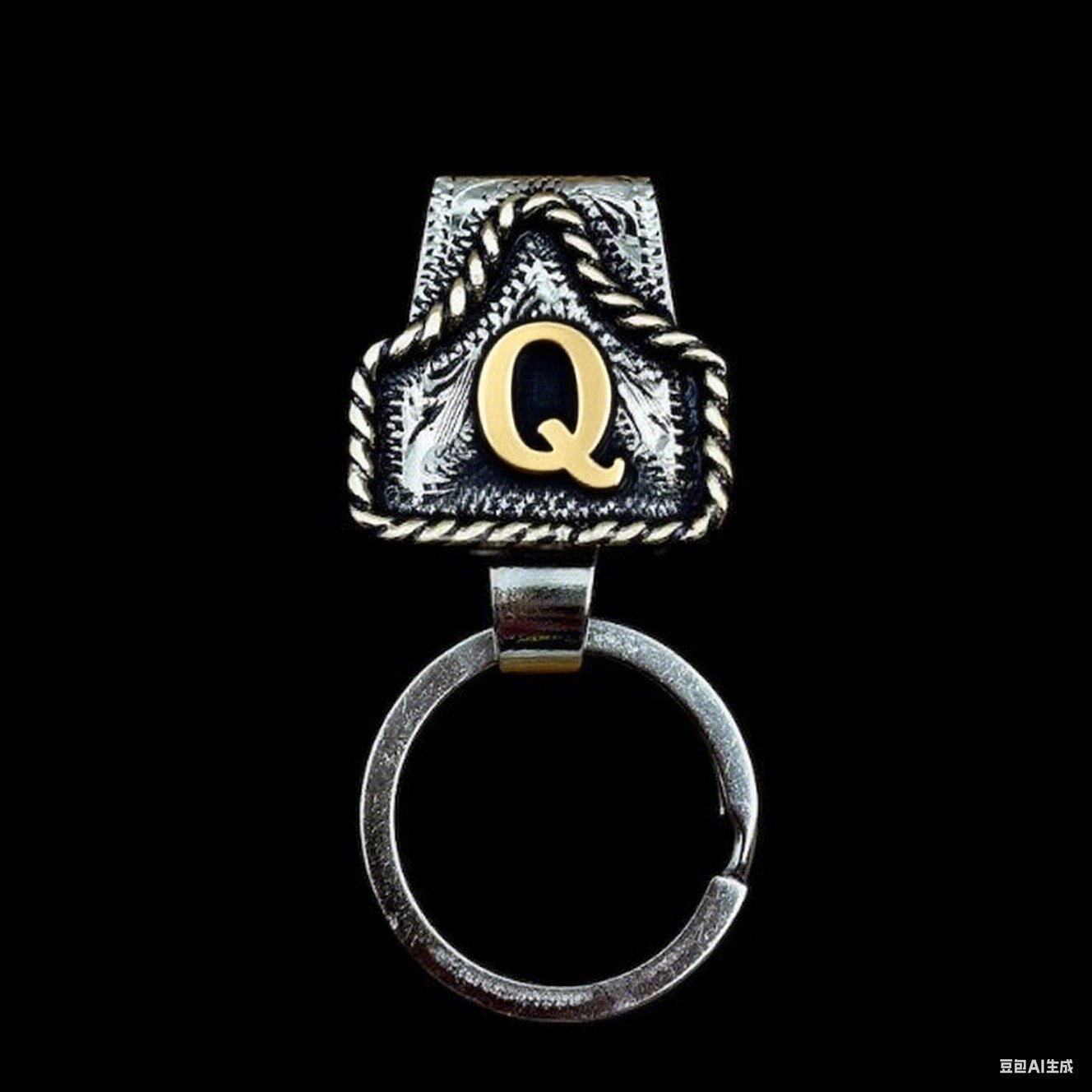 🤠Vintage Letter Keychain