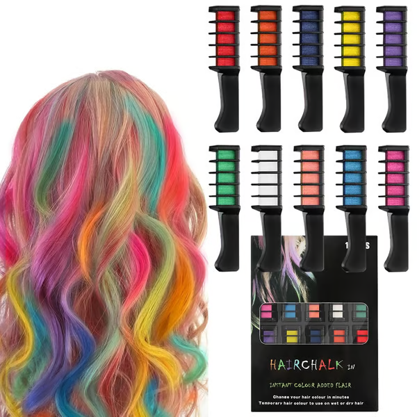 Festive Fun Hair Chalk Combs
