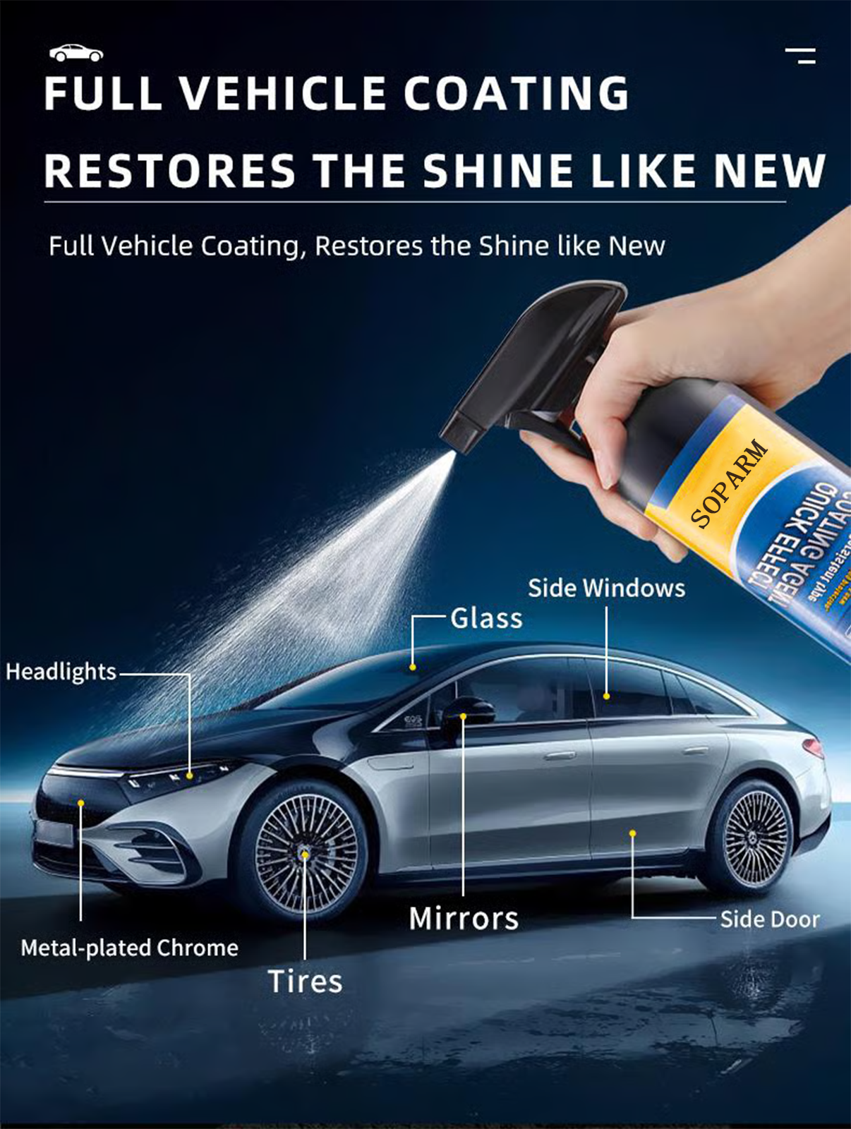 🔥Final 3 Hours: 60% OFF Advanced Car Quick-acting Coating Agent Spray