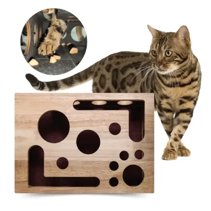 😻✨Cat Scratch Puzzle Enrichment Box: Nail File Stress Free Alternative to Clippers and Grinders.