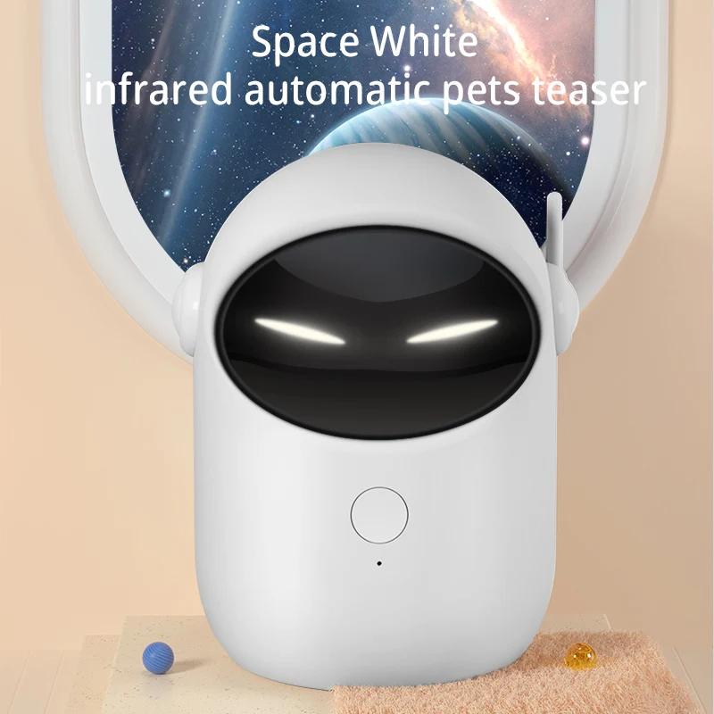 Automatic Laser Cat Toy Rechargeable Auto-rotation Laser Light Interactive Cat Toys Pet Tease Device Dog Toy Fast and Slow Mode