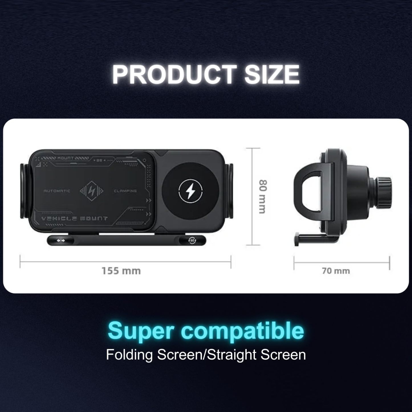 🎁Flash Sale💥2026 Smart 360° Wireless Charger Phone Holder