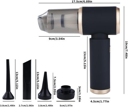 🔥Flash Sale 50%-OFF🔥Wireless Handheld Car Vacuum Cleaner, 16000Pa Vacuum Cleaner and Air Duster,