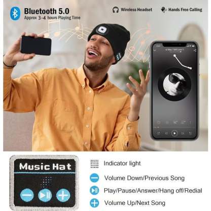 🎄LED Bluetooth Beanie
