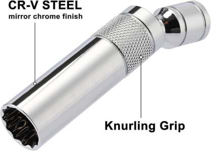 🔥Hot Sale 49% OFF🔥 6PCS 3/8-Inch Drive Magnetic Swivel Spark Plug Socket Set