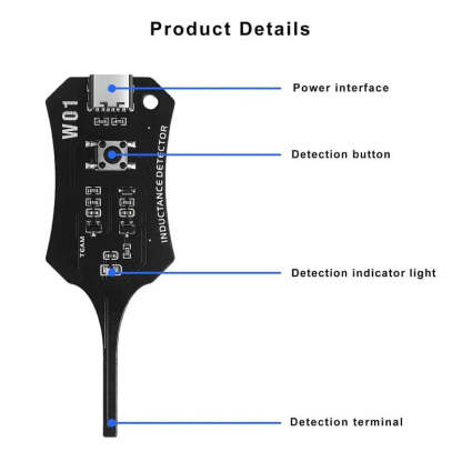 Type-C Inductance Tester Motherboard Coil Tester, Electronic Circuit Board Inductor Detector