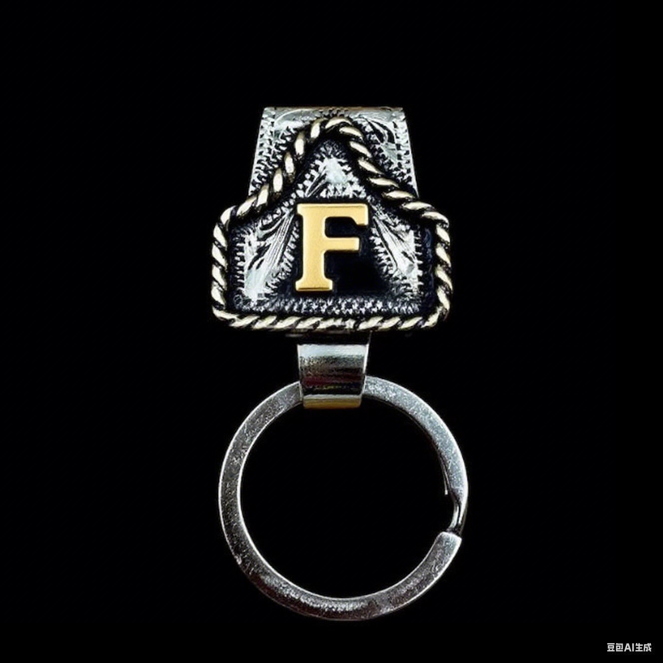 🤠Vintage Letter Keychain