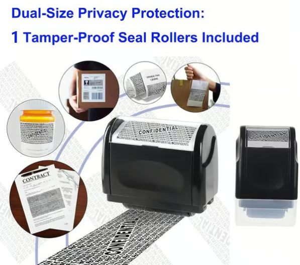 🔥Privacy Protection Security Roller Stamp — Address & Billing Info Blocker