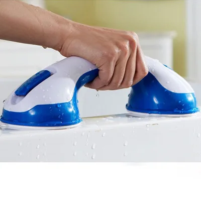 Bath Safety Grab Handle Bar Suction Cup Tub Bathroom Shower Rail