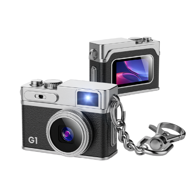 Mini Retro Camera with 1080P Video, 12MP Photos, Keychain Digital Camera