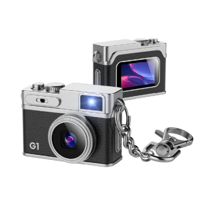 Mini Retro Camera with 1080P Video, 12MP Photos, Keychain Digital Camera