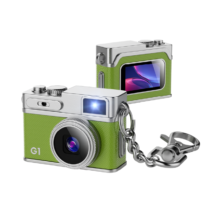 Mini Retro Camera with 1080P Video, 12MP Photos, Keychain Digital Camera