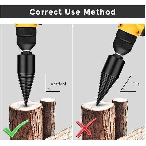(🔥Last Day Promotion)🪓Wood Log Splitter Firewood Drill Bit  🔥BUY 2 FREE SHIPPING🔥