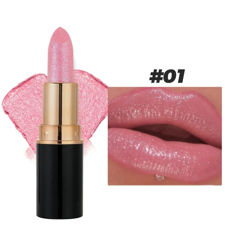 💖 Diamond Lip Gloss Glitter Lipstick Waterproof