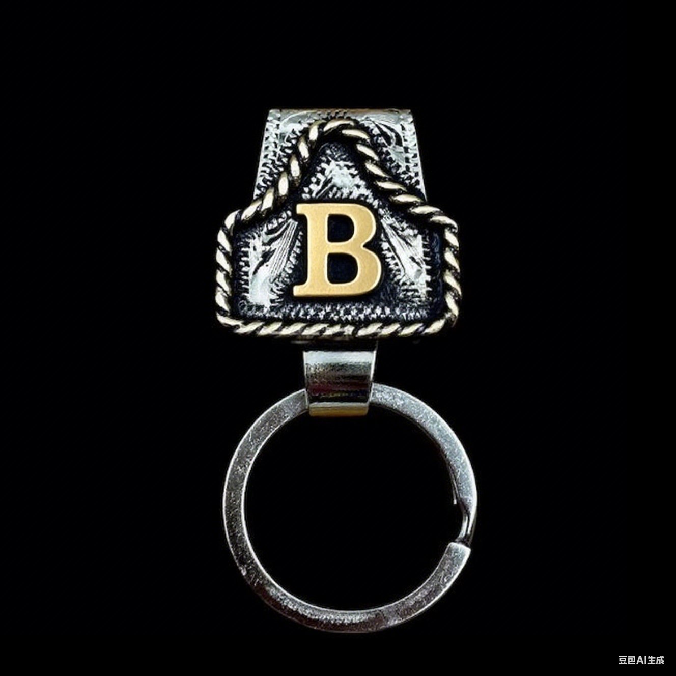 🤠Vintage Letter Keychain