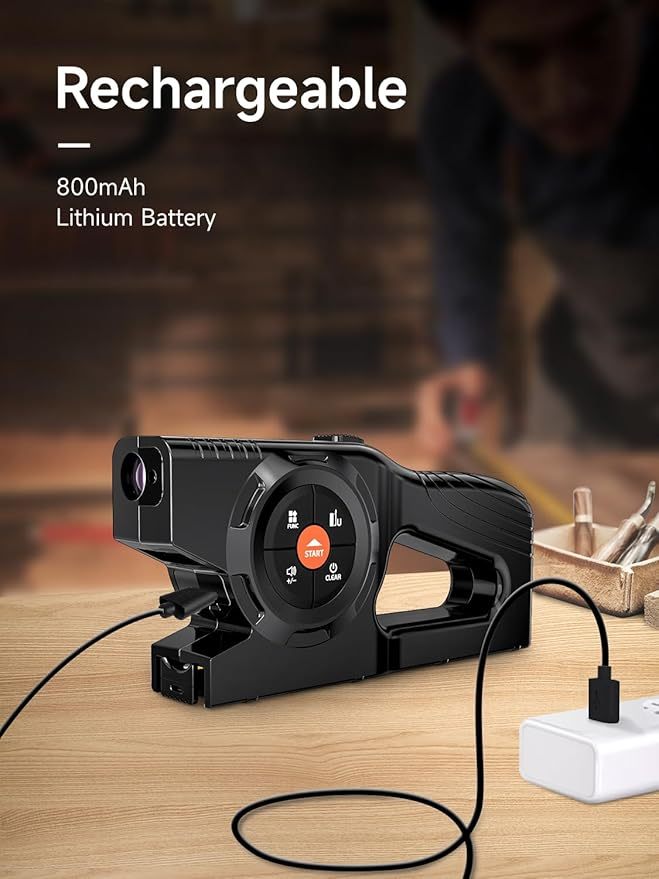 💡 Accurate & Easy 📐｜3-in-1 Digital Tape Measure with Memory & Green Laser