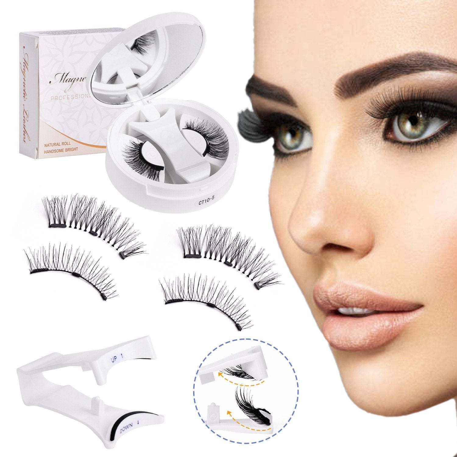 💖Last Chance! Buy 1 Get 1 Free End in Hours!🔥Soft Magnetic Eyelashes All-in-One Box, Reusable