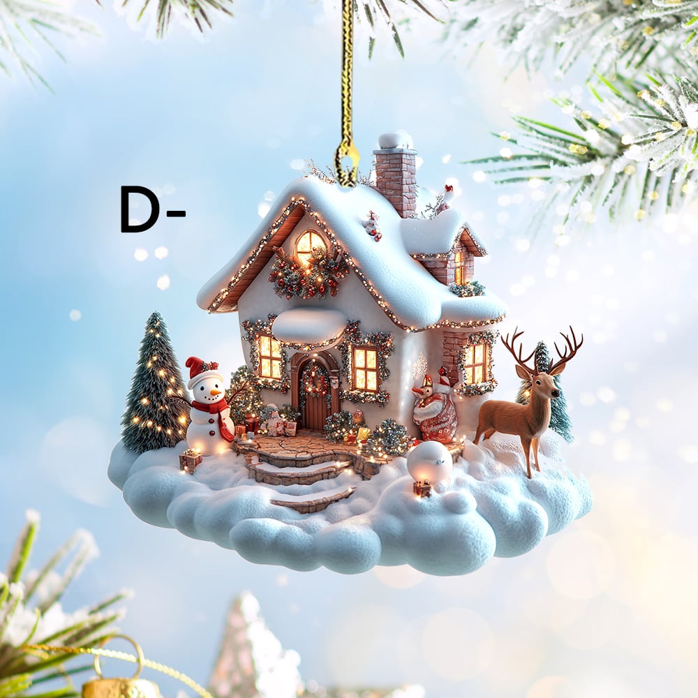 🔥LAST DAY 49% OFF - 🎄🏡Enchanted Snow House Ornament