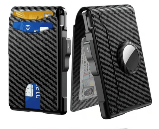 ✨Wallet - With Pop Up Aluminum Case Money Clip Slim Leather Slots Cred