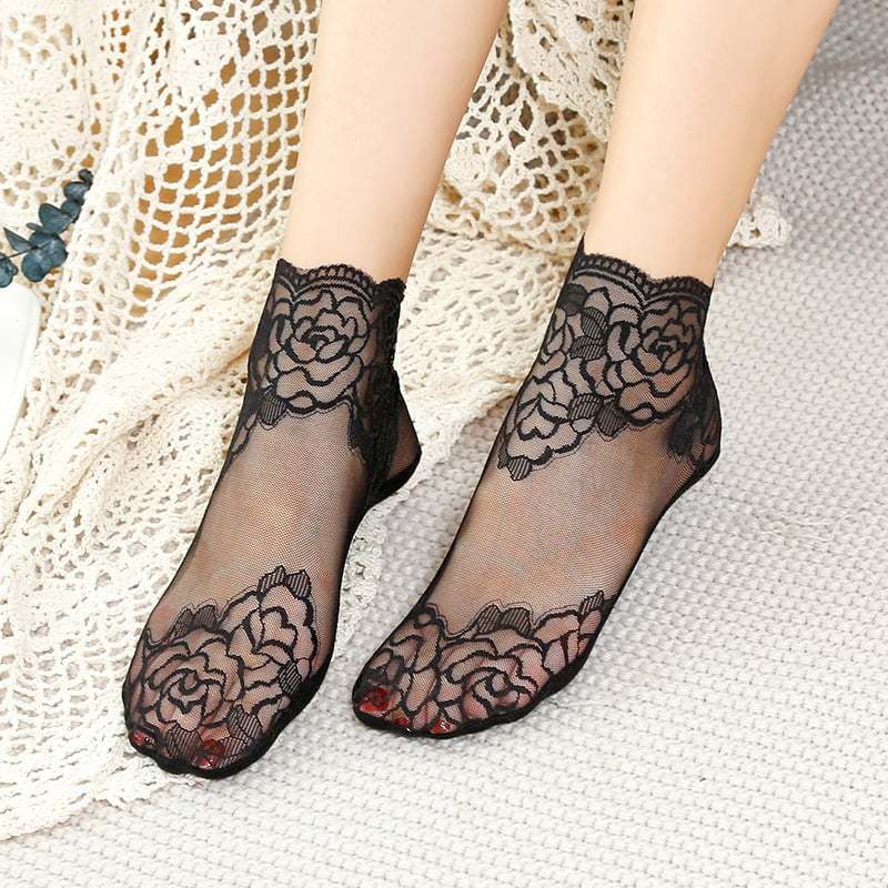 💋 Ladies Fashion Lace Socks