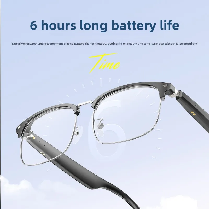 AI Translation Glasses, Wireless Smart Bluetooth Glasses, Voice Simultaneous Translation Smart Glasses Essential for Office Use