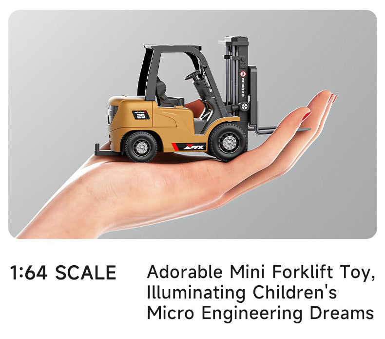 Desktop Fun 🎁 Mini Remote Control Forklift Truck Toy 