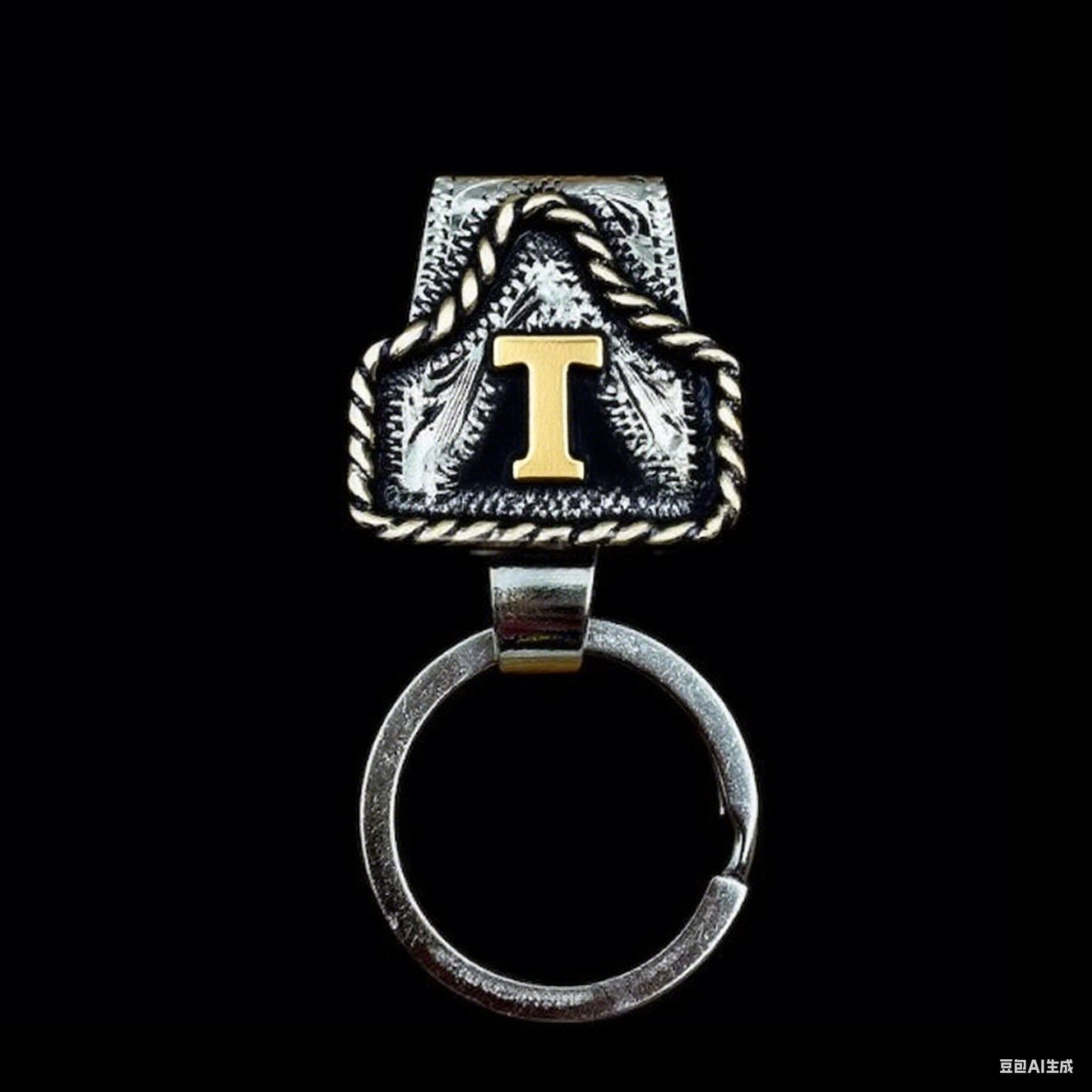 🤠Vintage Letter Keychain