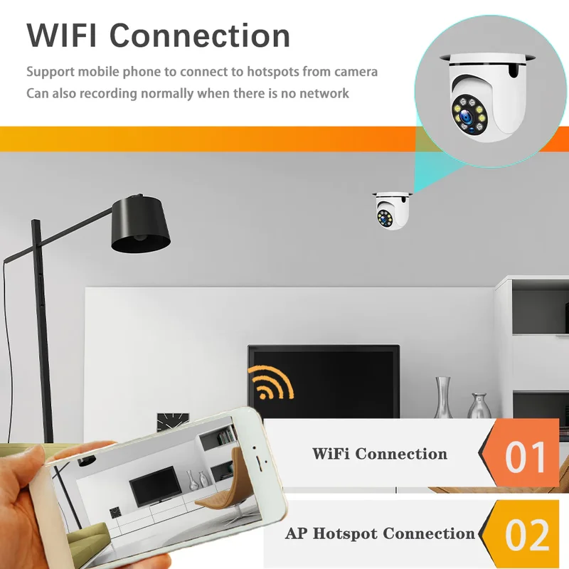 V380 Pro CCTV Bulb Camera WIFI 5MP Indoor Outdoor Wireless Connect To Cellphone 360