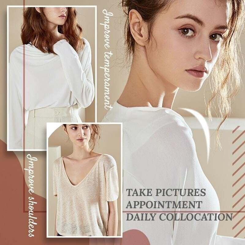 🔥🔥(BUY 3 FREE SHIPPING) Naturally Silicone -Transparent Anti-slip Shoulder Pads+Free 🎁 BIRD'S NEST HAIRPIN