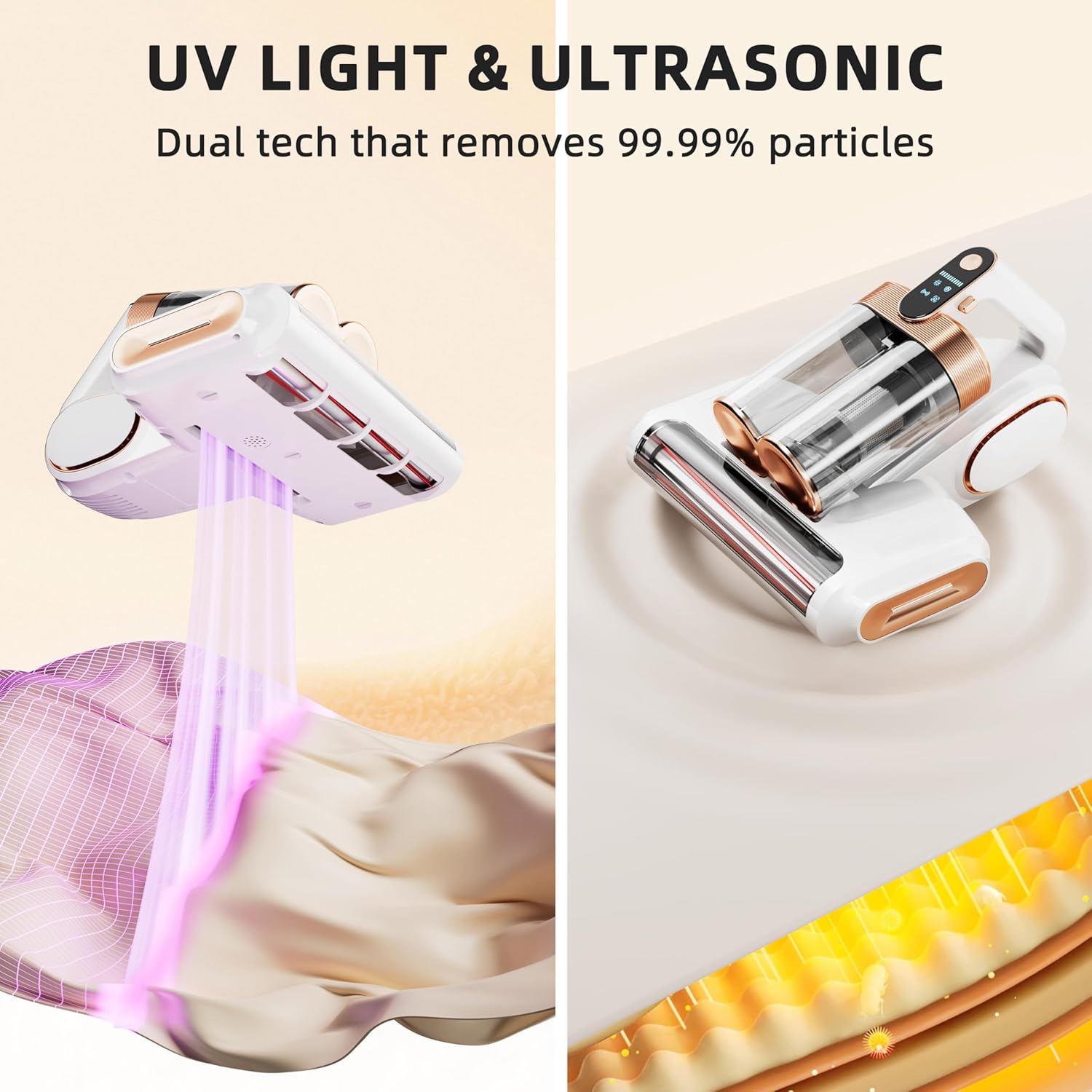 Mattress Vacuum Cleaner UV Sanitizing | Bed Vacuum Cleaner for Dust Mites