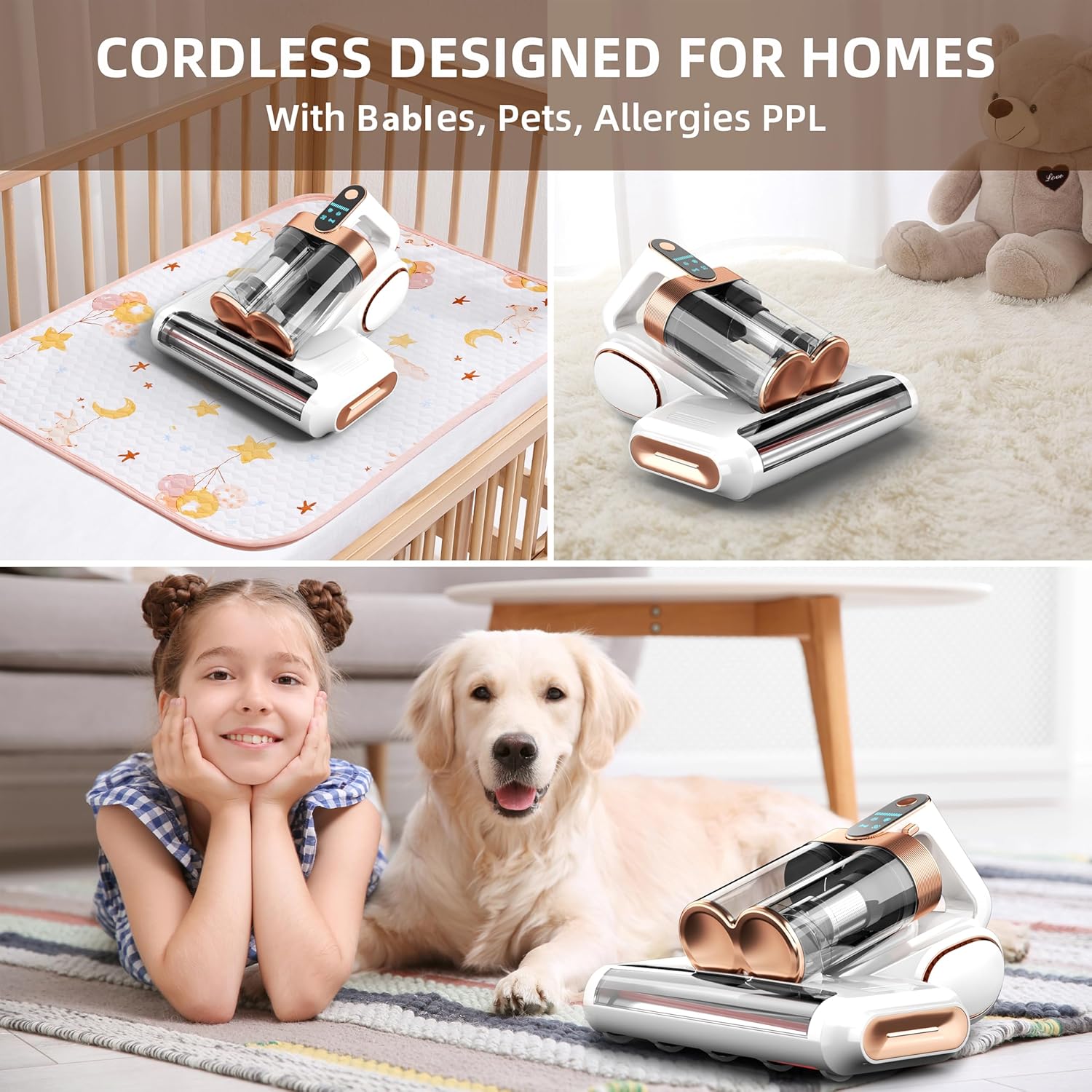 Mattress Vacuum Cleaner UV Sanitizing | Bed Vacuum Cleaner for Dust Mites