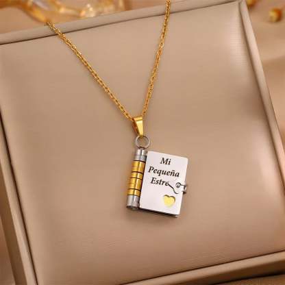 🎁 Blessing Book Necklace for Children - An Eternal Gift from the Heart