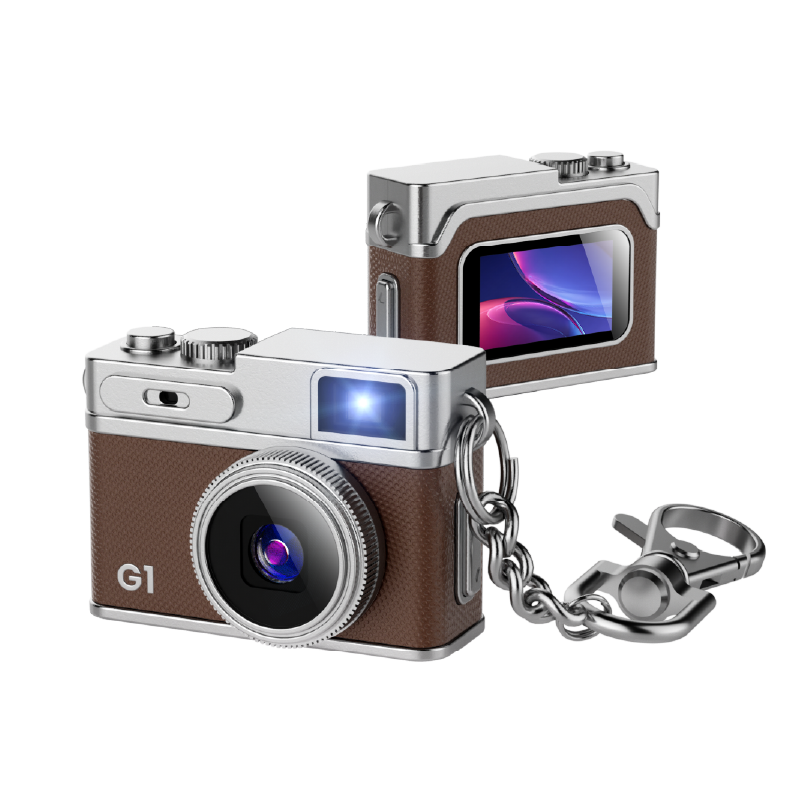 Mini Retro Camera with 1080P Video, 12MP Photos, Keychain Digital Camera