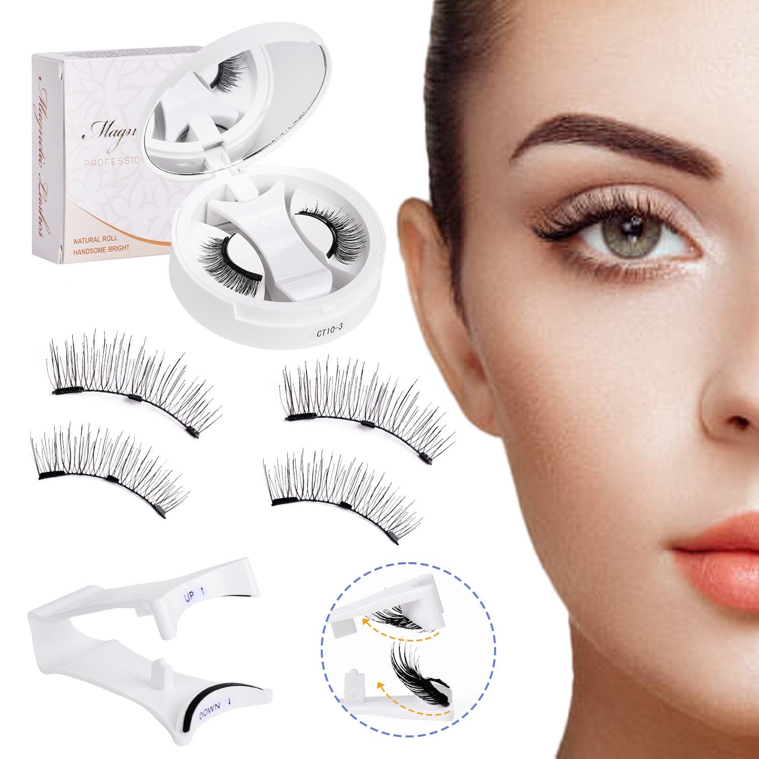 💖Last Chance! Buy 1 Get 1 Free End in Hours!🔥Soft Magnetic Eyelashes All-in-One Box, Reusable