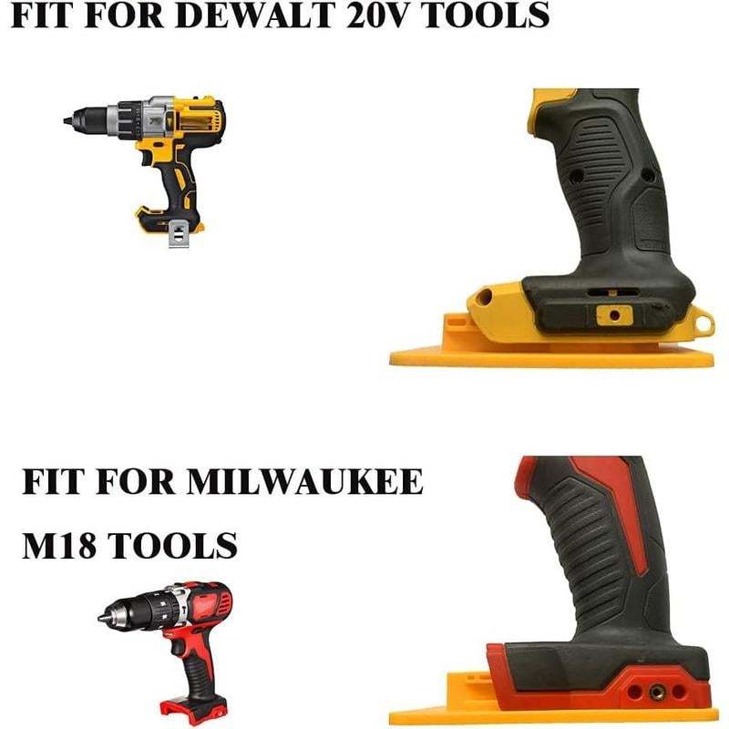 🧰Tool Holders for Dewalt 20V/12V Drill Tool Mount Fit for Milwaukee M18 Tools Yellow