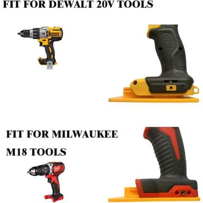 🧰Tool Holders for Dewalt 20V/12V Drill Tool Mount Fit for Milwaukee M18 Tools Yellow