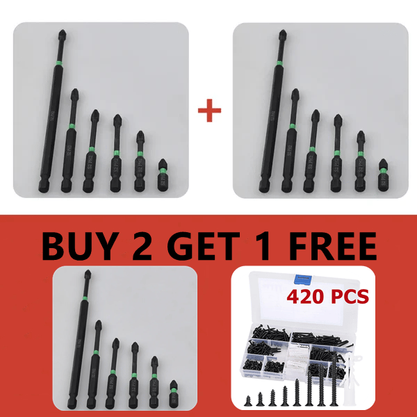 PH2 Magnetic Screwdriver Bit Set -💪Drilling work no longer be complicated!