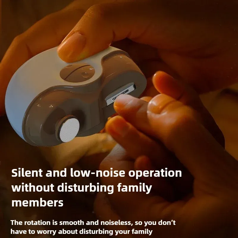 2 In 1 Electric Nail Clippers USB Charging Electric Grinding Polishing Tool Fingernail Trimmer Automatic Manicure Machine