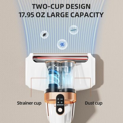 Mattress Vacuum Cleaner UV Sanitizing | Bed Vacuum Cleaner for Dust Mites