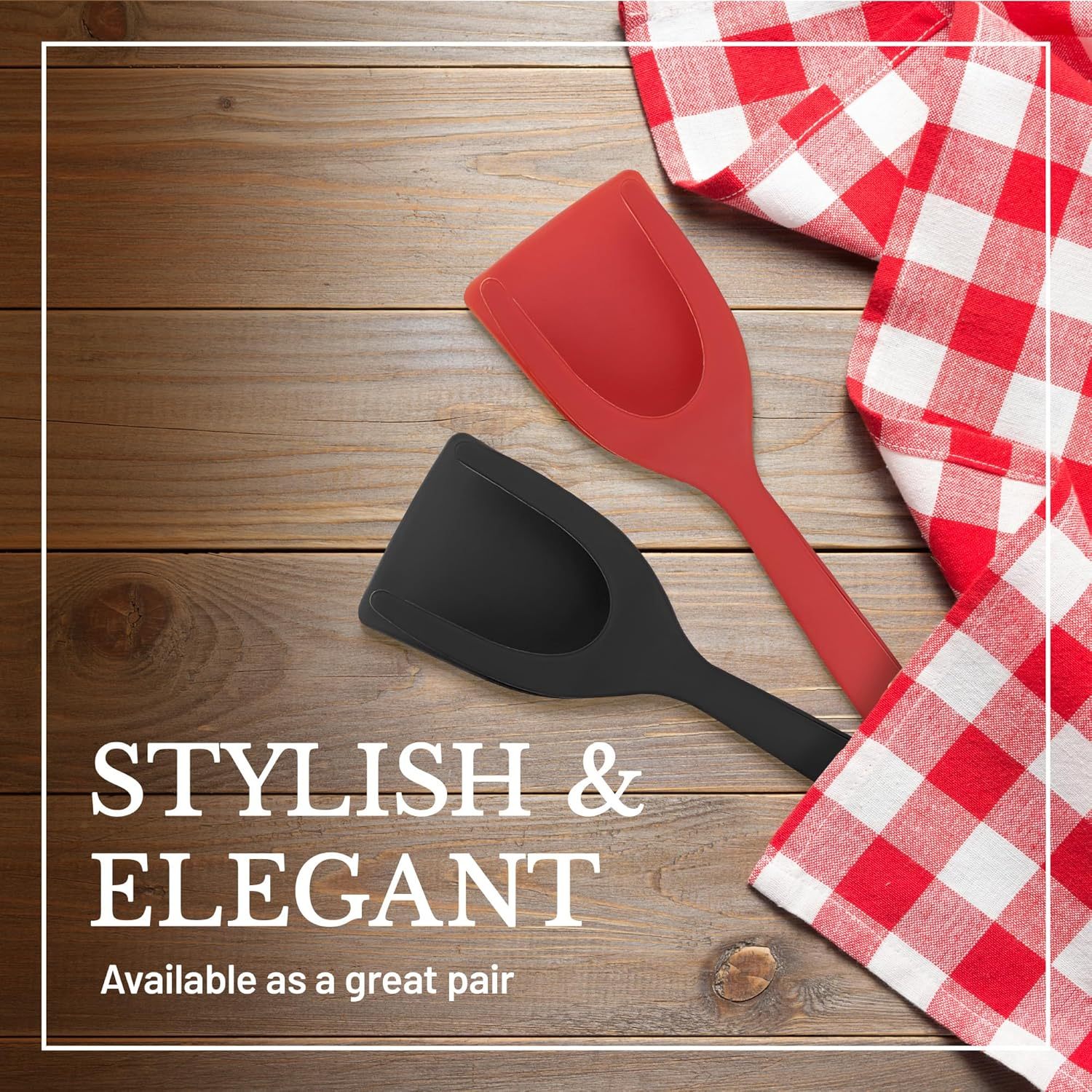 2 in 1 Kitchen Spatula with Durable & Multi-Functional