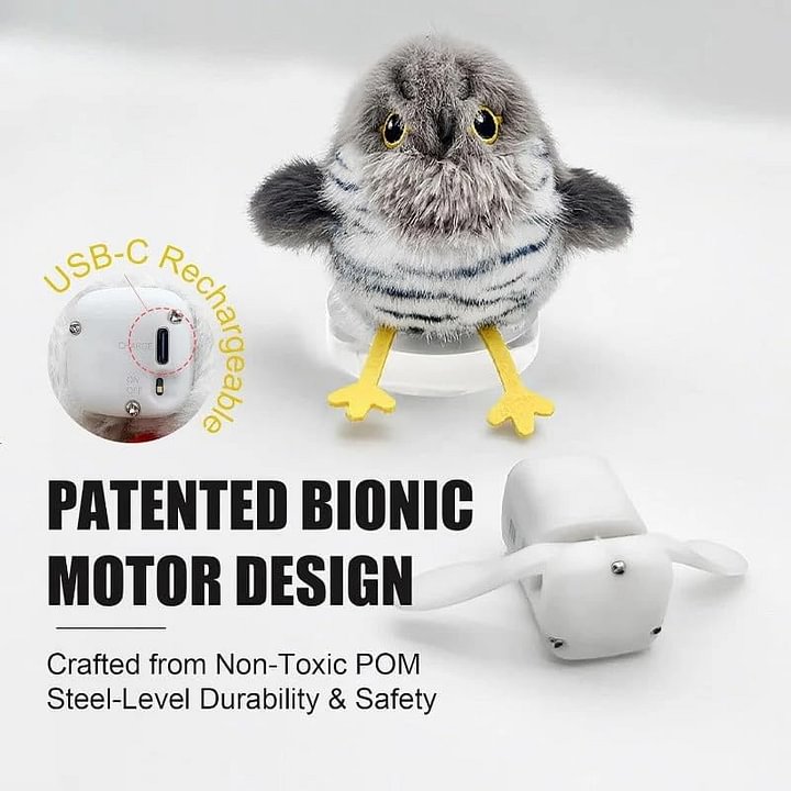 🔥Last day for 50% off-Rechargeable Flapping Bird Cat Toy
